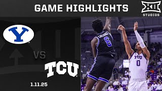 BYU vs. TCU Game Highlights | 2024-25 Big 12 Men’s Basketball