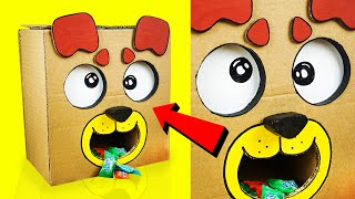 How To Make Adorable Candy Machine 🍭🤩 | Easy DIY Cardboard Invention 💯