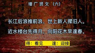 增广贤文讲解（六）选编 中华文化 中国传统文化经典 中国古代名言警句 长江后浪推前浪 世上新人撵旧人Chinese classical literature Chinese culture