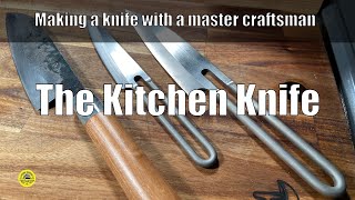 [Traditional Workshop] Making a Kitchen Knife with a Master Craftsman