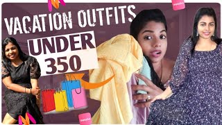 300 Budget lo Vacation Outfits|చూసి Shock అవ్వాల్సిందే!!| Broccoli🥦బోల్తా🙄|Vlog|Meesho|Myntra Haul