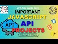 Important JavaScript API Projects | JavaScript Fetch API | Country State City API #creativejscoder