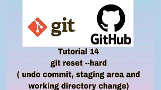 Git and GitHub Tutorial 14: git reset - -hard( Undo commit,staging area and working directory )