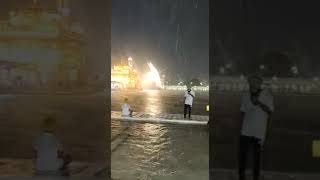 Heavy rainfall & storm at darbar Sahib amritsar 🙏🏻🌧🌫