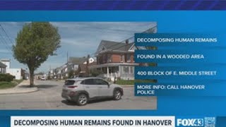Decomposing Human Remains Found In Hanover