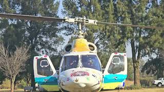 ROCKET HEMS KIDS Flight Bell 230 ZT-HDA startup