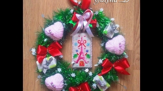 DIY Christmas wreath. Різдвяний віночок. Різдвяний декор своїми руками