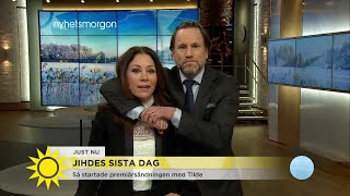 Jihdes sista dag: Så startade premiärsändningen med Tilde - Nyhetsmorgon (TV4)