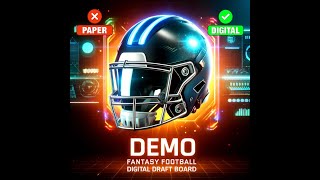 Let's Gooo!!! Commish Kit Digital Draft Board Instructional Demo.