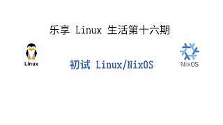 乐享 Linux 生活第十六期——初识 NixOS 操作系统