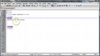HTML Tutorial 2 Adding and SpacingText
