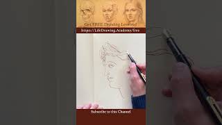 Drawing Portraits from Different Angles #drawingskill #portraitdrawing #art #drawingtutorial