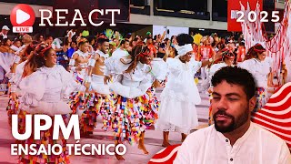 #REACT Ensaio Técnico UPM 2025 Unidos de Padre MIguel Rio Carnaval