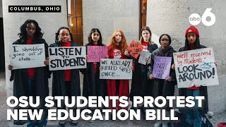 'This bill is looming over my education,' OSU students protest new education bill