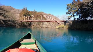 冬の四万湖 - Camp de canoe, a day in winter SHIMA-lake