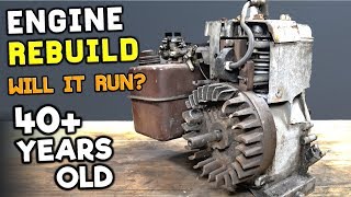 RUSTY ENGINE REBUILD RESTORATION (Will It Ever Run Again)