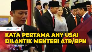 [FULL] Keterangan Pertama AHY usai Dilantik Jadi Menteri ATR/BPN oleh Presiden Jokowi