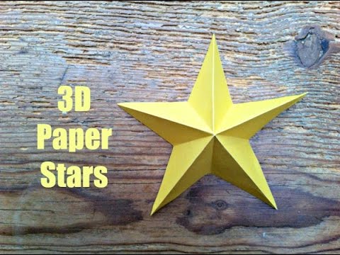 CHRISTMAS CRAFTS Simple 3D Paper Stars CHRISTMAS CRAFTS Simple 3D Paper Stars