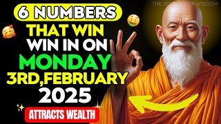 🍀Lucky Numbers: 6 Numbers To Win Jackpot Lottery On Sunday 2nd February 2025| Buddhist Teachings🤑