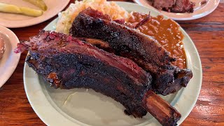 The Salt Lick BBQ in Driftwood 45min outside of Austin Texas - Bison Ribs, Beef Ribs, and Sausage