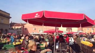 Dolac Farmer's Market in Zagreb, Croatia