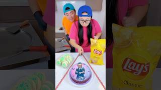 Wednesday Addams cake vs spicy ice cream challenge!🍨 #funny by Ethan Funny Family