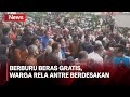 Ratusan Warga Antre Berdesakan Berburu Beras Gratis di Kab. Bandung Barat - iNews Siang 03/06