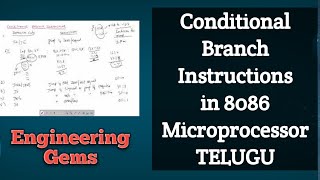 Conditional Branch Instructions (All types of JMP's and LOOP's with clear examples) TELUGU