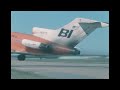 braniff takeoff and landing boeing 727 707 720 bac one 11 solid scheme dallas love field dal 1968