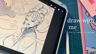 ੈ✩‧₊˚ draw with me ✧ iPad sketching asmr