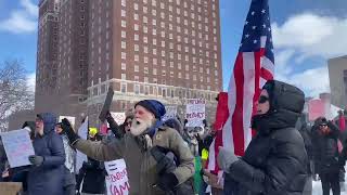 Presidents Day protest in Niagara Square