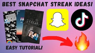 Best Snapchat Streak Ideas! (Easy Tutorial)