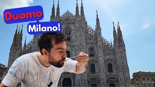 Visiting the famous Duomo in Milano!