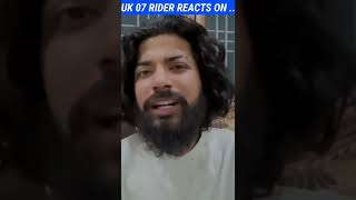 @the uk07 rider reacts on sidhu moose wala #shorts