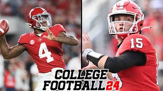 Alabama Crimson Tide vs Georgia Bulldogs | 2023 Rosters | NCAA Football 24