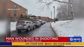 Man wounded in shooting near Hall of Fame