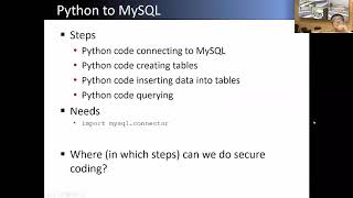 Python coding to embed SQL statement to access MySQL databases