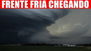 frente fria nas próximas 24 horas