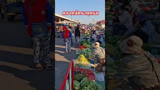 สุดยอดบรรยากาศตลาดนัดไทยลาวธาตุพนม #ของป่า #อาหารตามฤดูกาล