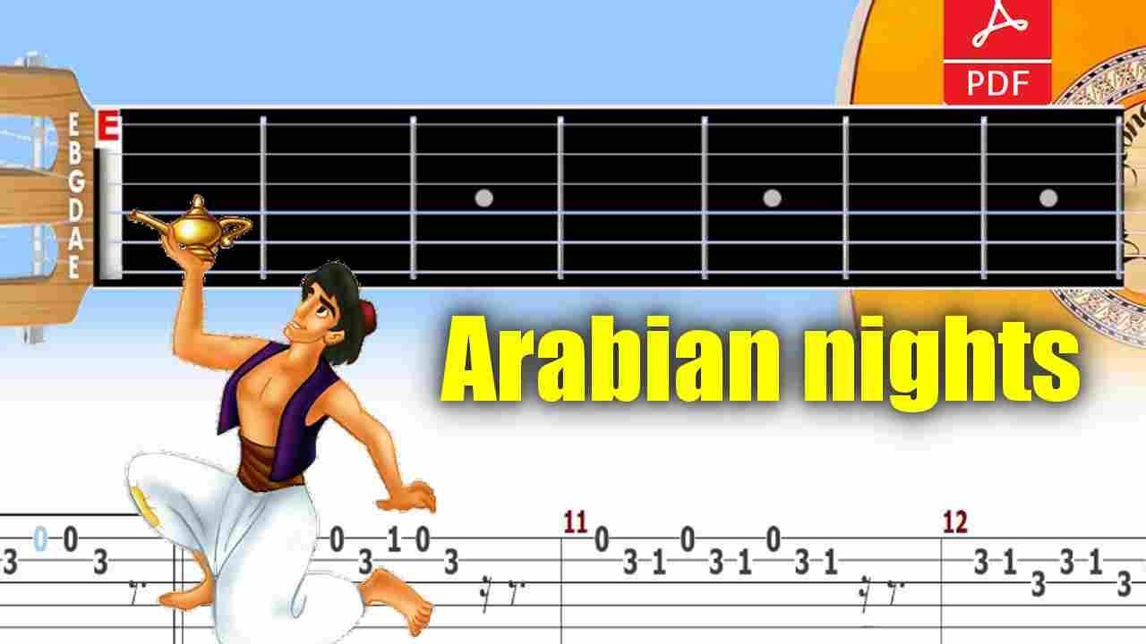 Aladdin - Arabian Nights Guitar Tab - YouTube