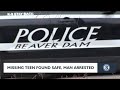 Missing teen found safe, alleged abductor arrested