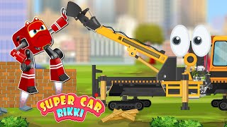 SuperCar Rikki Stops the Giant Monster Machine from Destroying The City!
