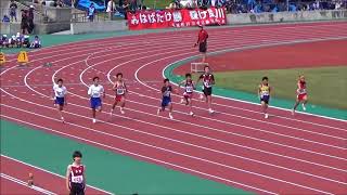 180601中学県北総体 1年男子100m予選