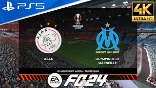 FC 24 | Ajax vs Marseille | UEFA Europa League 2023/24 Group Stage - Full Match | PS5™ [4K HDR]