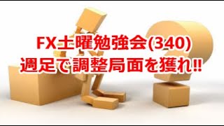 FX土曜勉強会(340)週足で調整局面を獲れ‼