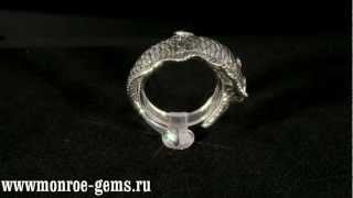 Серебряное кольцо. Серебряный перстень. Big Silver ring. Счастливый карп