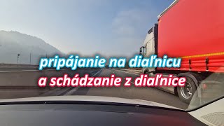 Pripájanie na diaľnicu a schádzanie z diaľnice autoškola.FUN