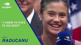 Emma Raducanu On-Court Interview | 2021 US Open Final
