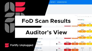 Security Auditor's View of Scan Results in Fortify on Demand