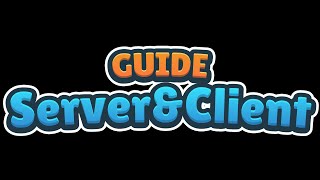 Guide : Server and Client setup for MMORPG Kit